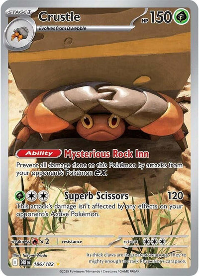 Crustle - 186/182 186/182 Illustration Rare SV10: Destined Rivals NM