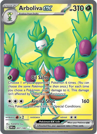 Arboliva ex - 207/182 207/182 Ultra Rare SV10: Destined Rivals NM