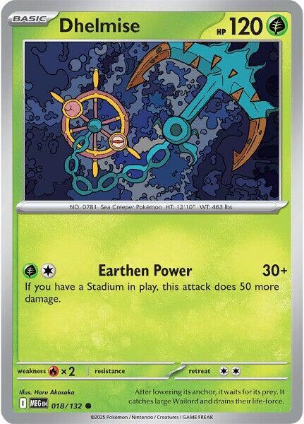 Dhelmise Common ME01: Mega Evolution 018/132 NM
