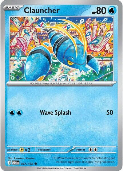 Clauncher Common ME01: Mega Evolution 037/132 NM