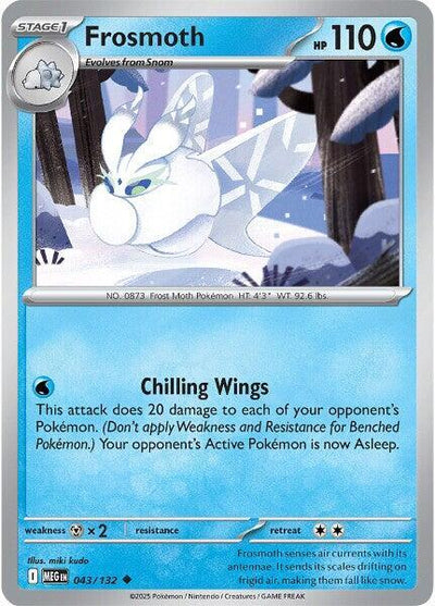 Frosmoth Uncommon ME01: Mega Evolution 043/132 NM