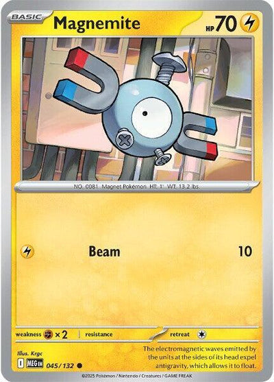 Magnemite Common ME01: Mega Evolution 045/132 NM