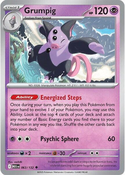 Grumpig Uncommon ME01: Mega Evolution 063/132 NM