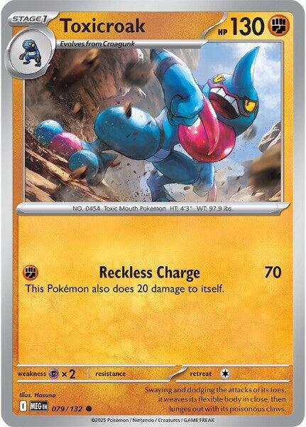 Toxicroak Common ME01: Mega Evolution 079/132 NM