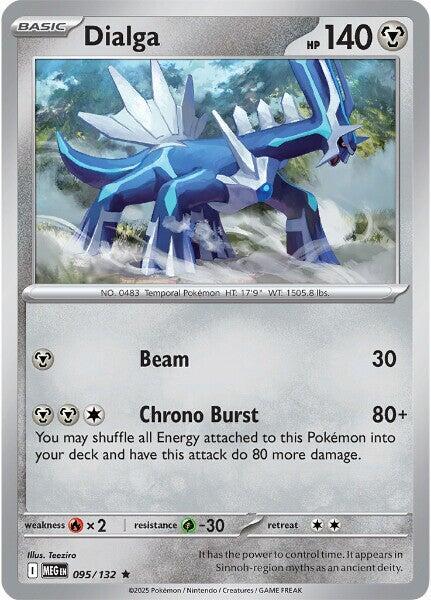 Dialga Rare ME01: Mega Evolution 095/132 NM