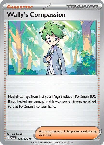 Wally's Compassion - 132/132 Uncommon ME01: Mega Evolution 132/132 NM