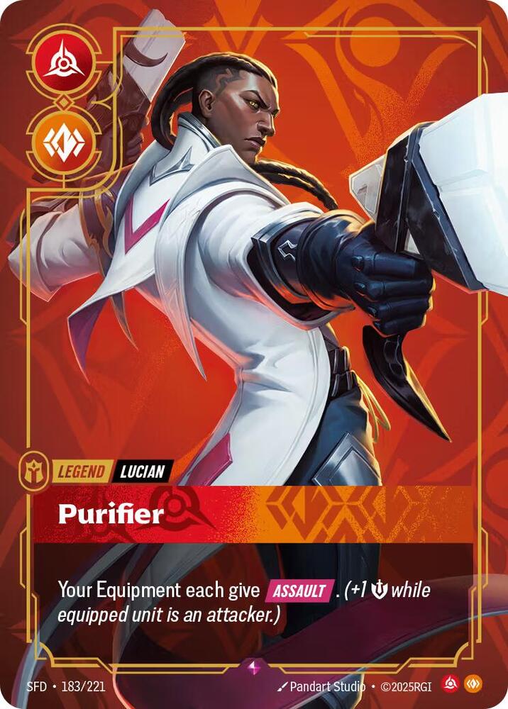 Lucian - Purifier Rare Spiritforged 183/221 NM