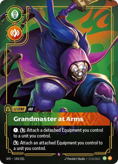 Jax - Grandmaster At Arms Rare Spiritforged 193/221 NM