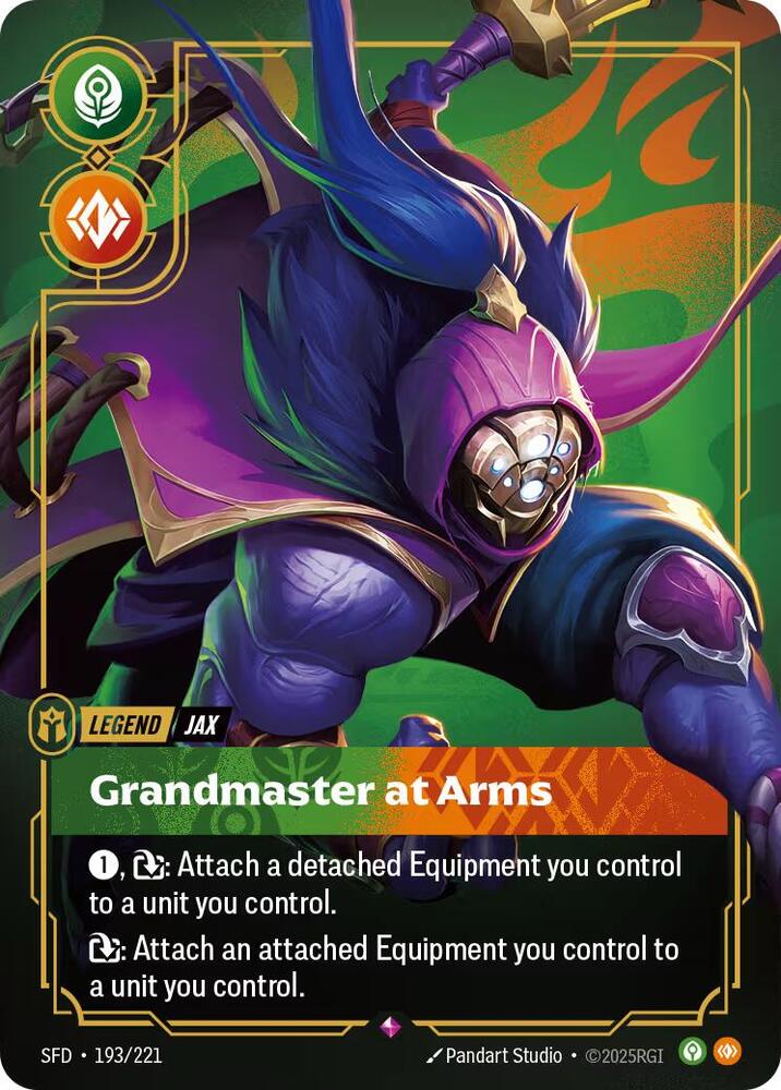 Jax - Grandmaster At Arms Rare Spiritforged 193/221 NM