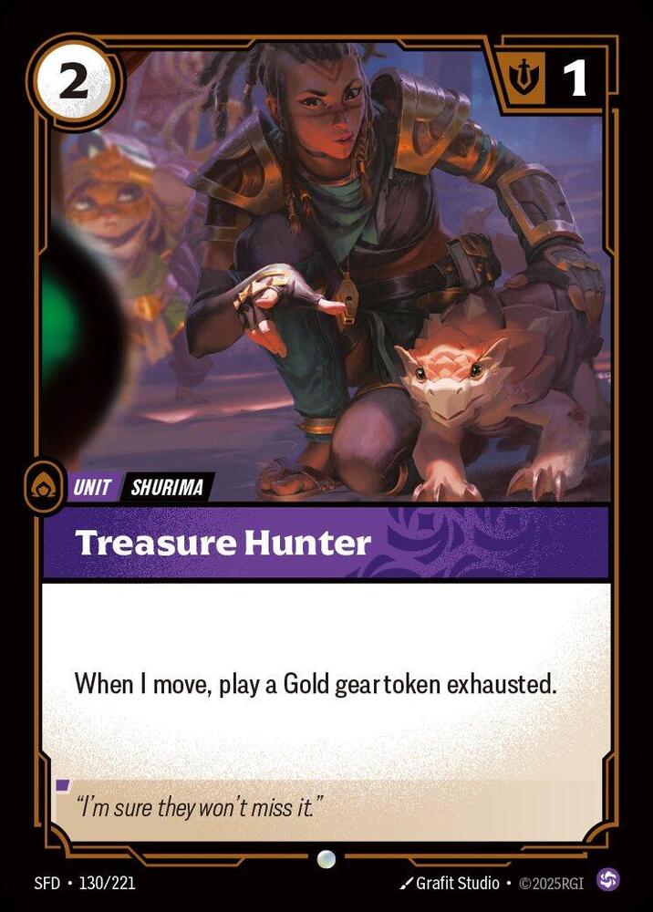 Treasure Hunter Common Spiritforged 130/221 NM