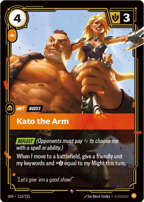 Kato the Arm Rare Spiritforged 112/221 NM