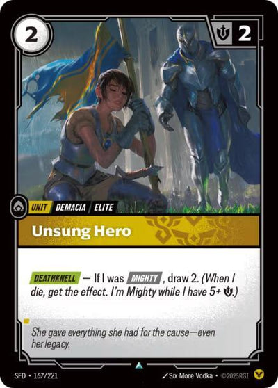 Unsung Hero Uncommon Spiritforged 167/221 NM