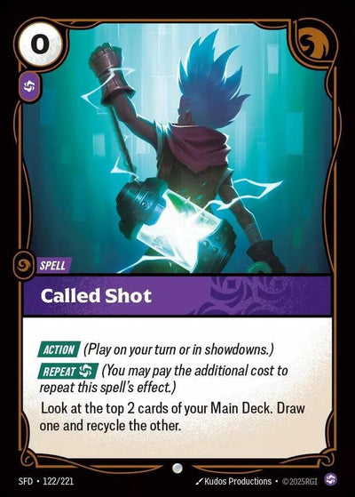 Called Shot Common Spiritforged 122/221 NM