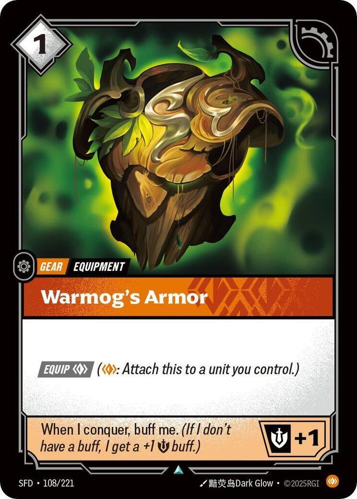 Warmog's Armor Uncommon Spiritforged 108/221 NM