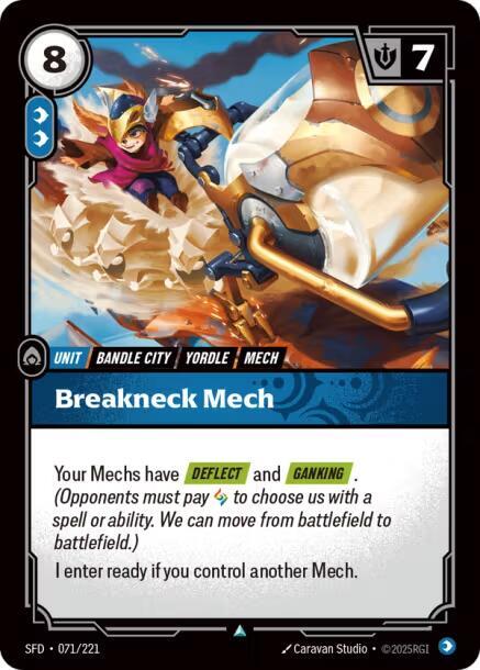 Breakneck Mech Uncommon Spiritforged 071/221 NM
