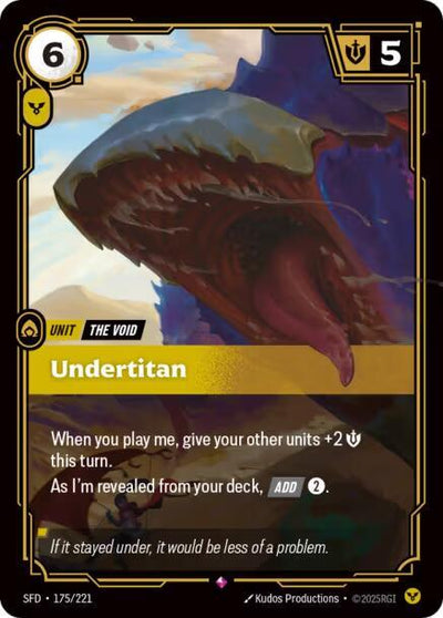 Undertitan Rare Spiritforged 175/221 NM