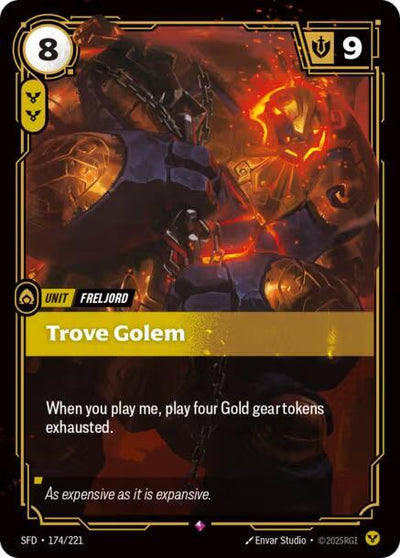 Trove Golem Rare Spiritforged 174/221 NM