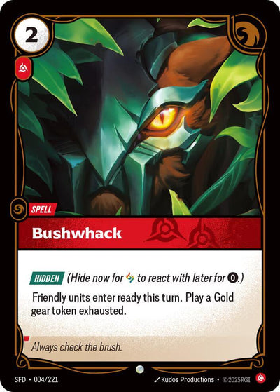 Bushwack Common Spiritforged 004/221 NM