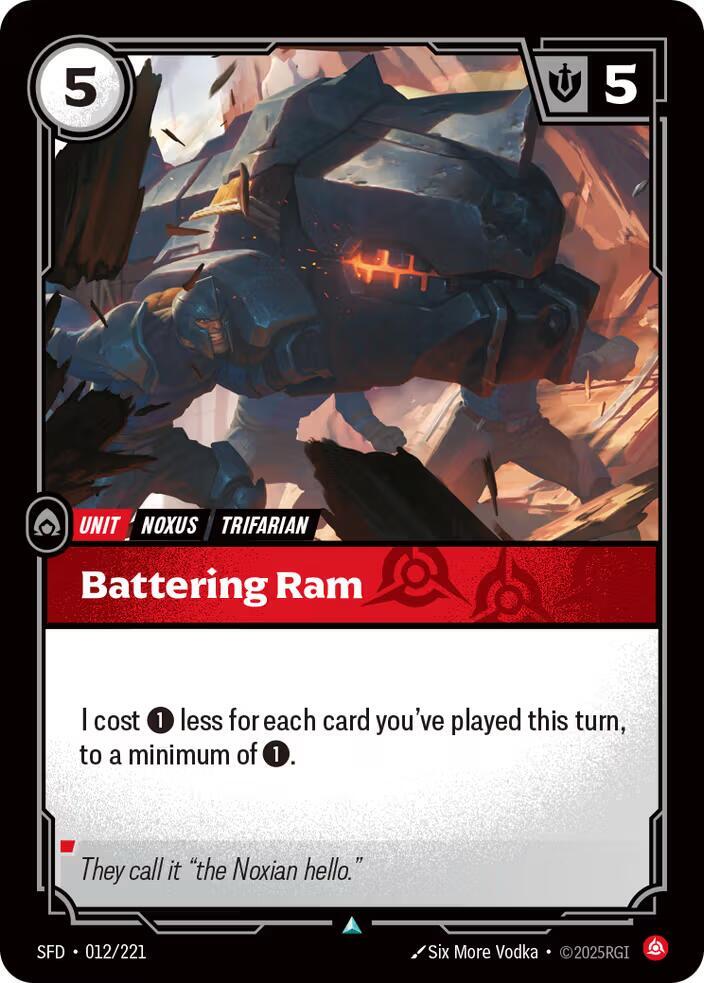 Battering Ram Uncommon Spiritforged 012/221 NM