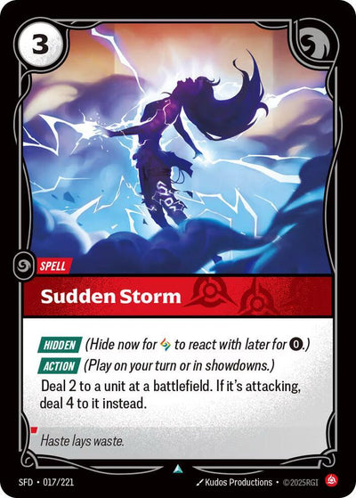 Sudden Storm Uncommon Spiritforged 017/221 NM