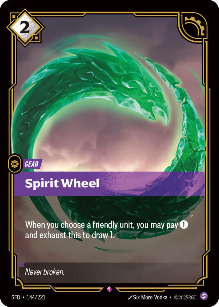 Spirit Wheel Rare Spiritforged 144/221 NM