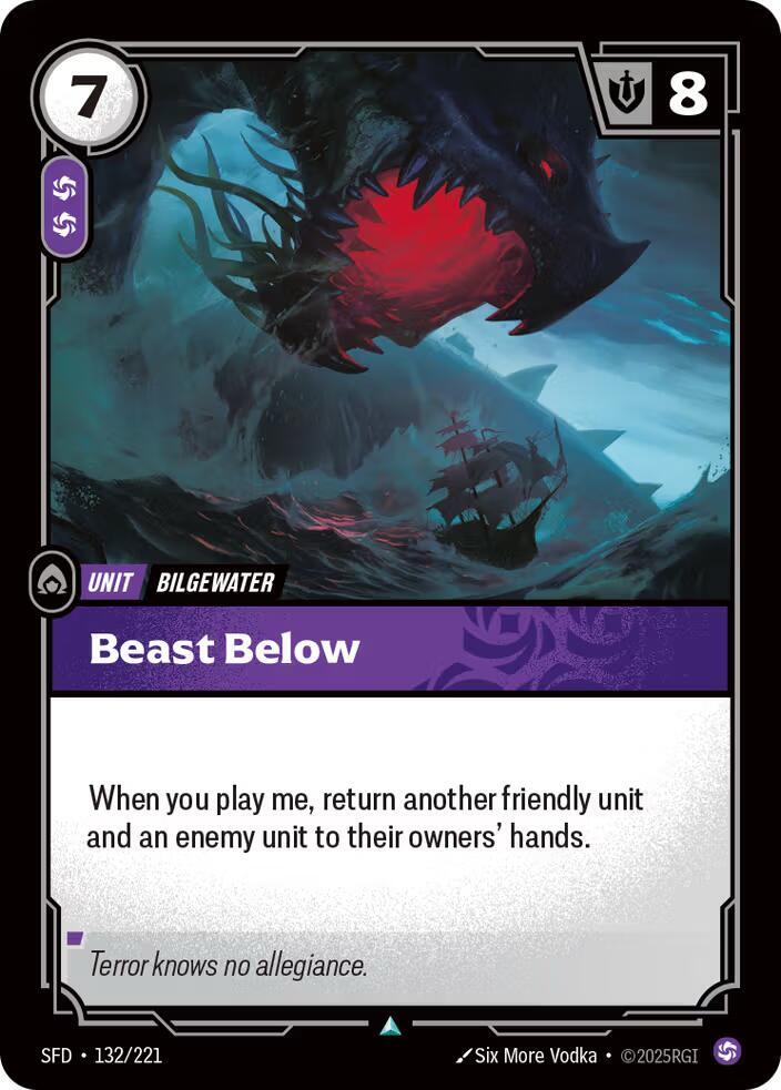 Beast Below Uncommon Spiritforged 132/221 NM
