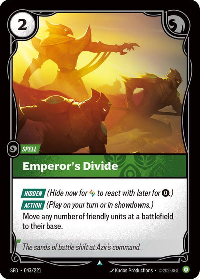 Emperor's Divide Uncommon Spiritforged 043/221 NM