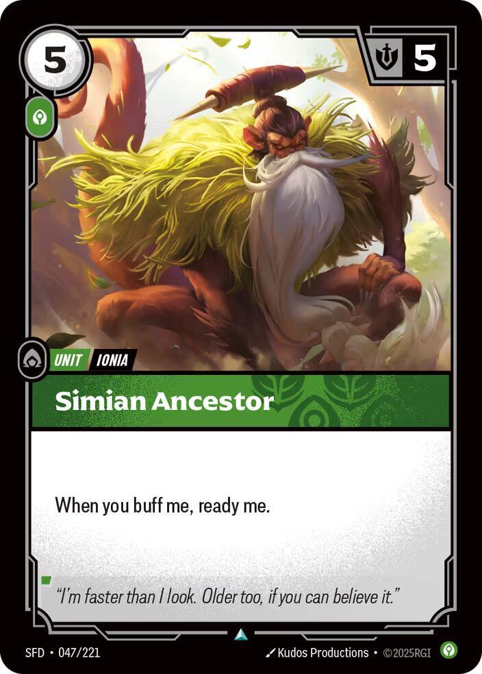 Simian Ancestor Uncommon Spiritforged 047/221 NM