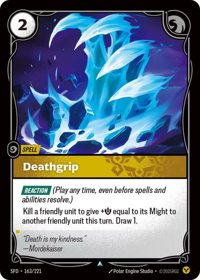 Deathgrip Uncommon Spiritforged 163/221 NM