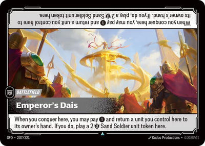 Emperor's Dais Uncommon Spiritforged 207/221 NM