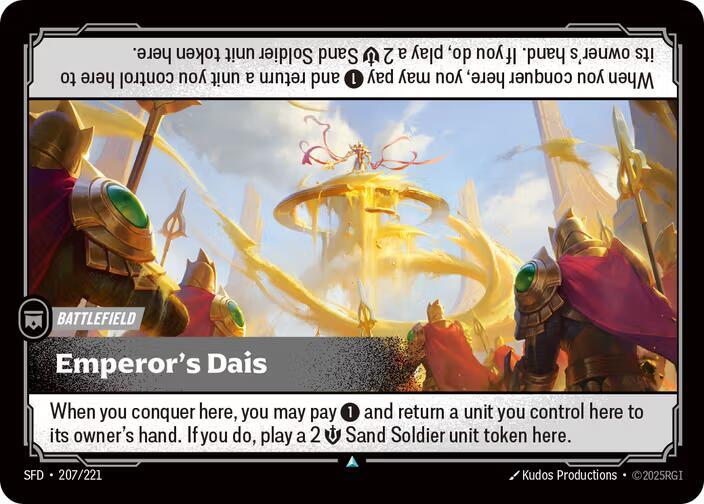 Emperor's Dais Uncommon Spiritforged 207/221 NM