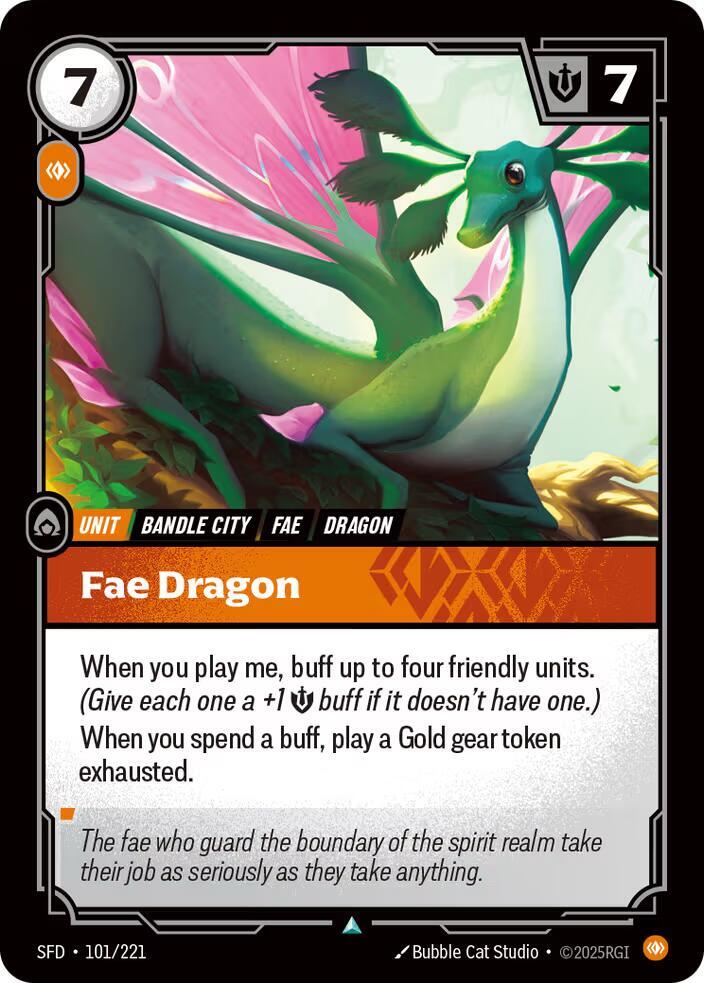 Fae Dragon Uncommon Spiritforged 101/221 NM