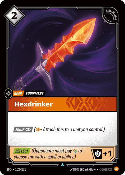 Hexdrinker Uncommon Spiritforged 102/221 NM