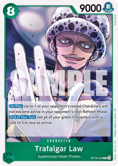 Trafalgar Law (030) R The Time of Battle OP16-030 NM