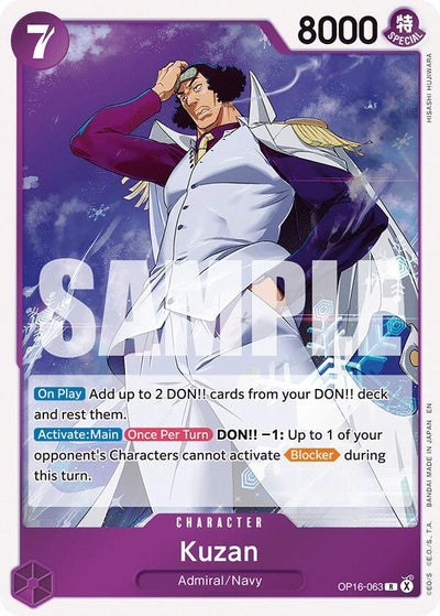 Kuzan R The Time of Battle OP16-063 NM
