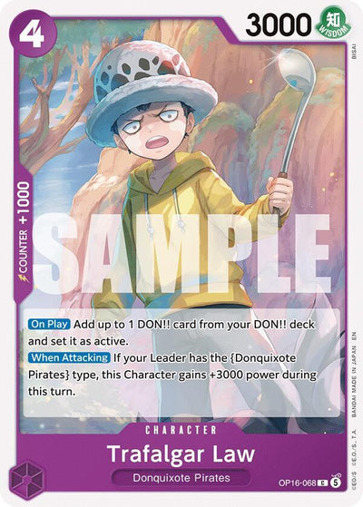Trafalgar Law (068) C The Time of Battle OP16-068 NM