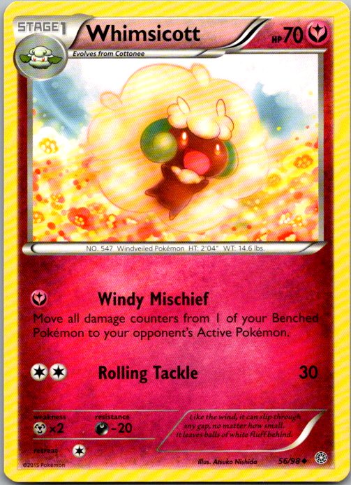 Whimsicott Uncommon XY - Ancient Origins 56/98 NM