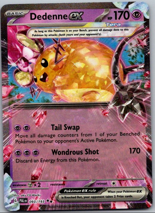 Dedenne ex Double Rare Prize Pack Series Cards 093/193 NM