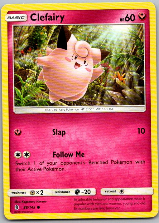 Clefairy Common SM - Guardians Rising 88/145 NM