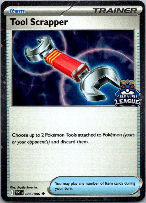 Great Ball League Tool Scrapper Uncommon SV: White Flare 085/086 NM
