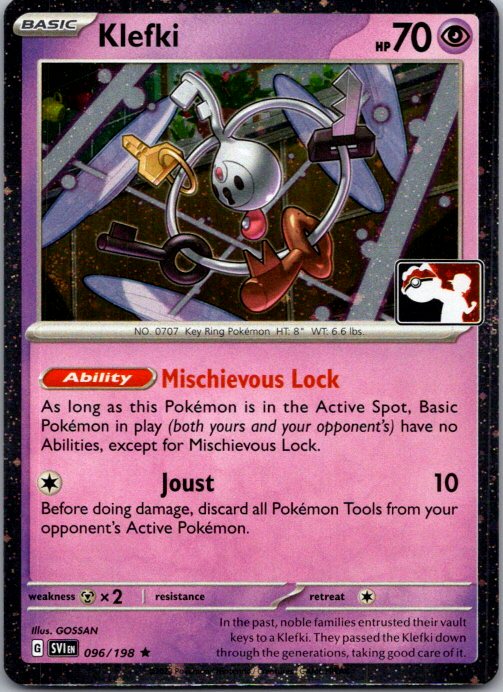 Klefki Rare Prize Pack Series Cards 096/198 NM