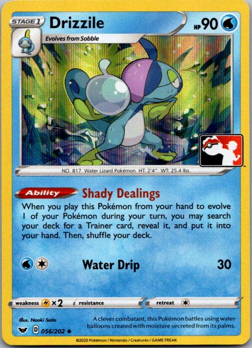 Holo Drizzile Uncommon Prize Pack Series Cards 056/202 NM