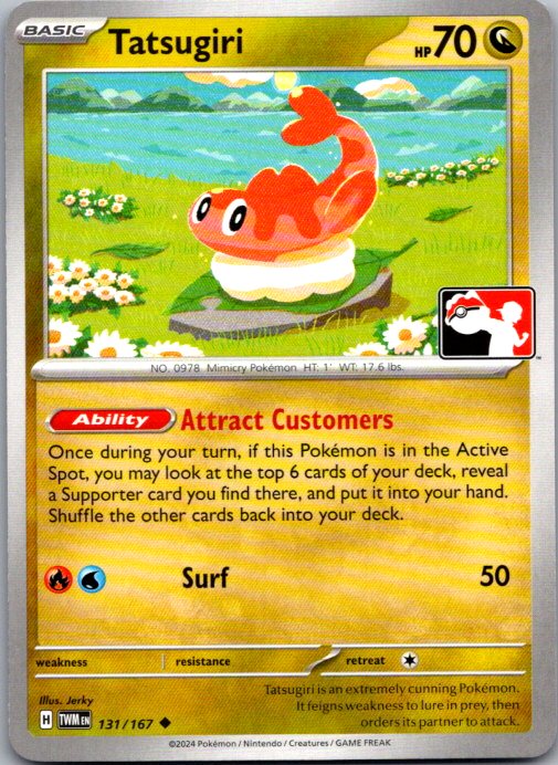 Tatsugiri Uncommon Prize Pack Series Cards 131/167 NM