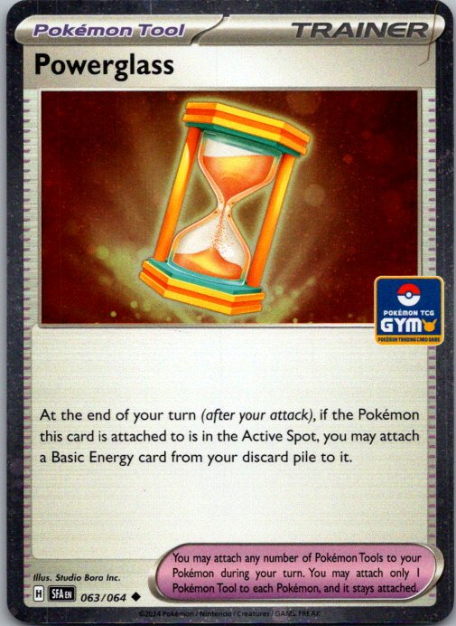 Holo Gym Stamp Powerglass 063/064 NM