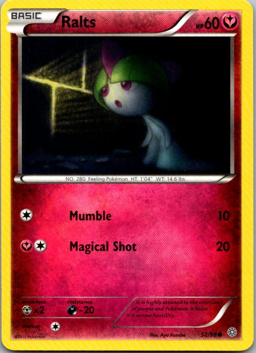 Ralts Common XY - Ancient Origins 52/98 NM