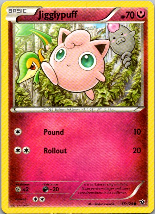 Jigglypuff Common XY - Fates Collide 65/124 NM