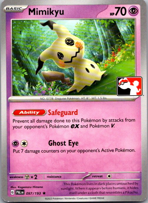 Mimikyu Rare Prize Pack Series Cards 097/193 NM
