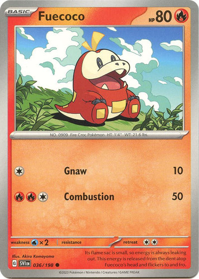 Fuecoco Common SV01: Scarlet & Violet Base Set 036/198 NM