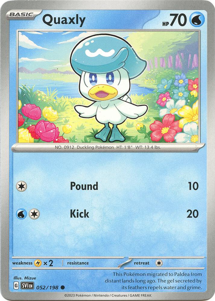 Quaxly Common SV01: Scarlet & Violet Base Set 052/198 NM
