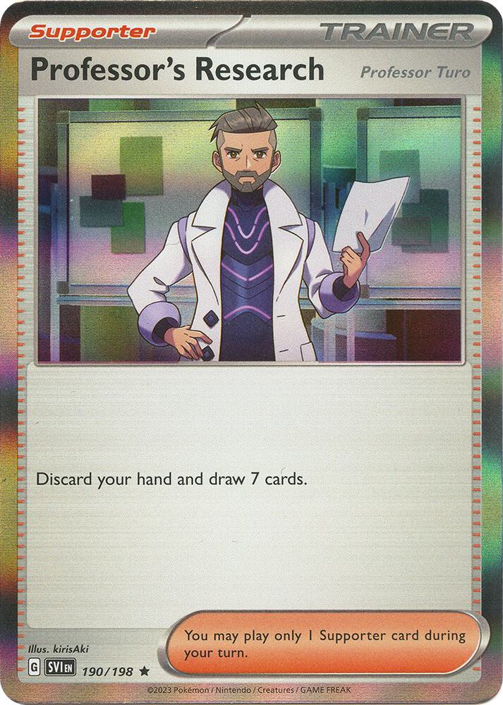 Professor's Research - 190/198 Rare SV01: Scarlet & Violet Base Set 190/198 NM